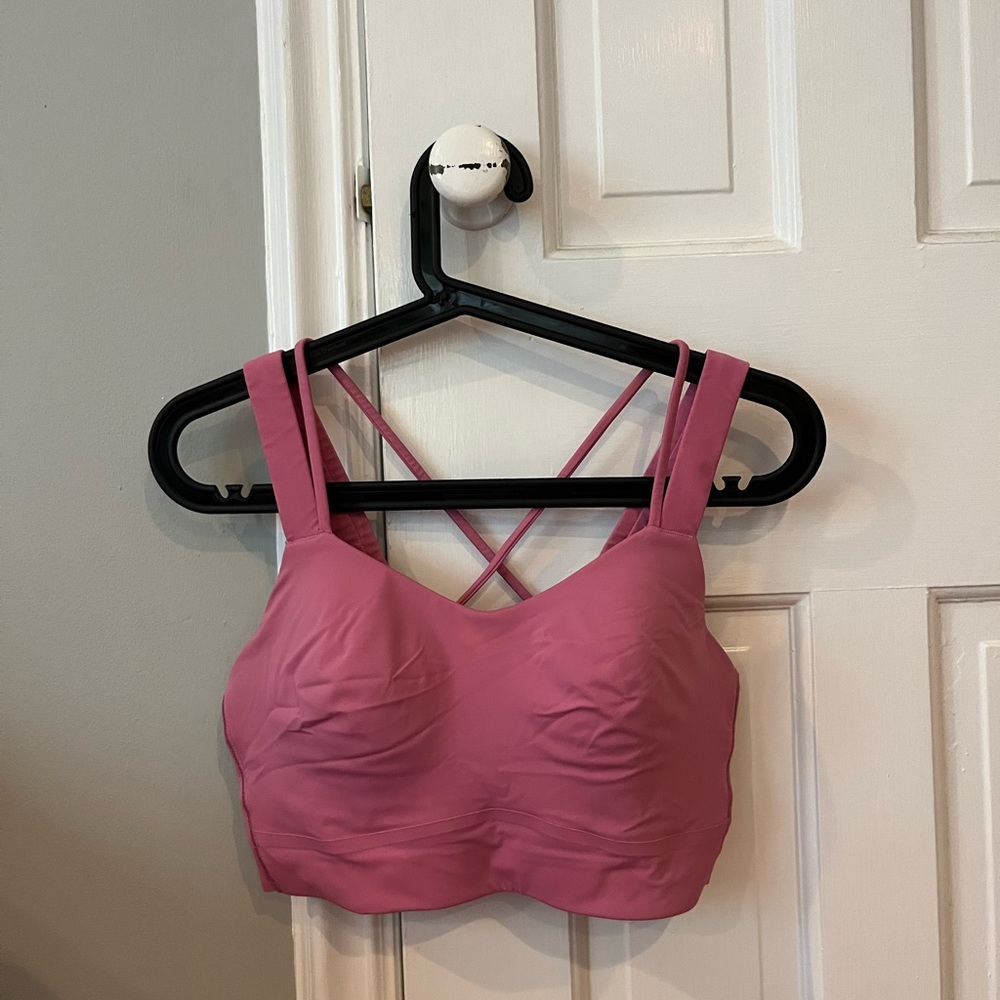 NWOT LULULEMON LIKE A CLOUD BRA *LIGHT SUPPORT, D/DD CUP Pink Blossom 6